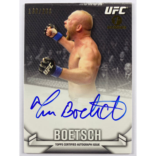 2013 Topps Knockout Tim Boetsch Auto