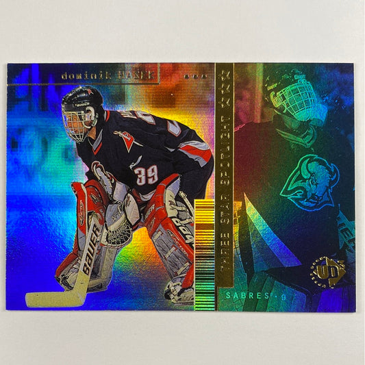 1998-99 UD3 Dominik Hasek Three Star Spotlight Refractor