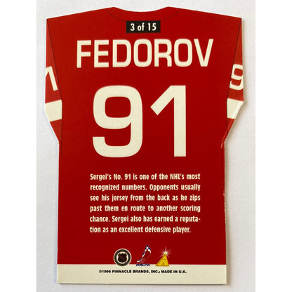 1996-97 Pinnacle Sergei Fedorov By The Numbers Die Cut