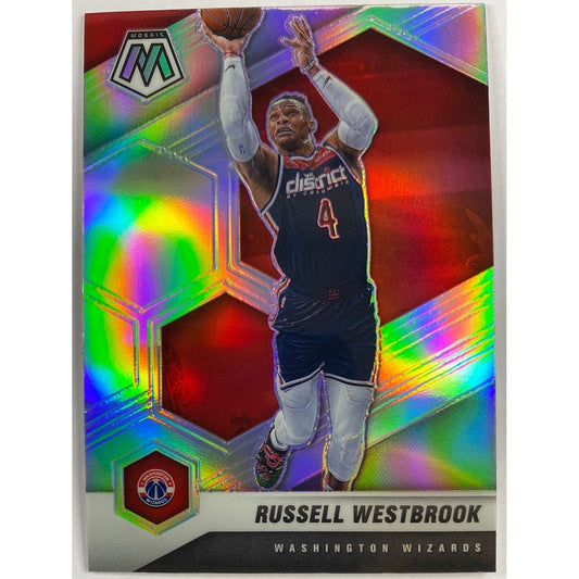 2020-21 Mosaic Russell Westbrook Silver Holo Prizm