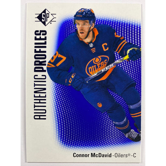 2021-22 SP Connor McDavid Authentic Profiles Blue