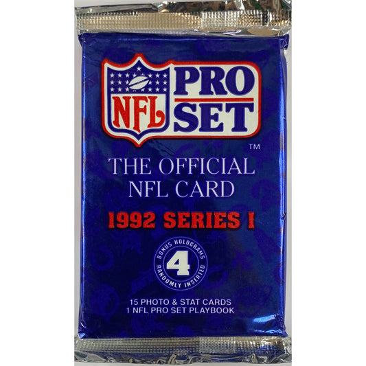 1992 Pro Set Series 1 NFL Football Hobby Pack
