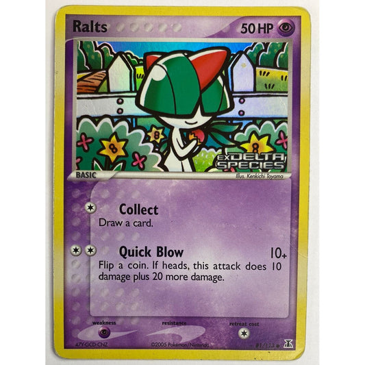 *Stamped Ralts Reverse Holo Common 81/113
