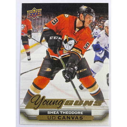 2015-16 Upper Deck Series 2 Shea Theodore Young Guns Canvas