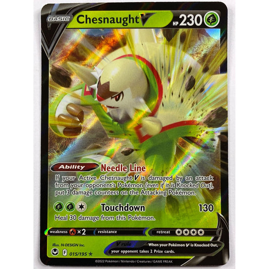 Chesnaught V Full Art Ultra Rare 15/195