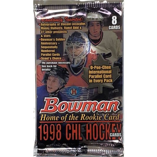 1998 Bowman CHL Hockey Hobby Pack