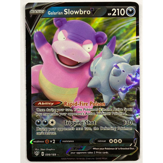 Galarian Slowbro V Full Art Ultra Rare 99/189