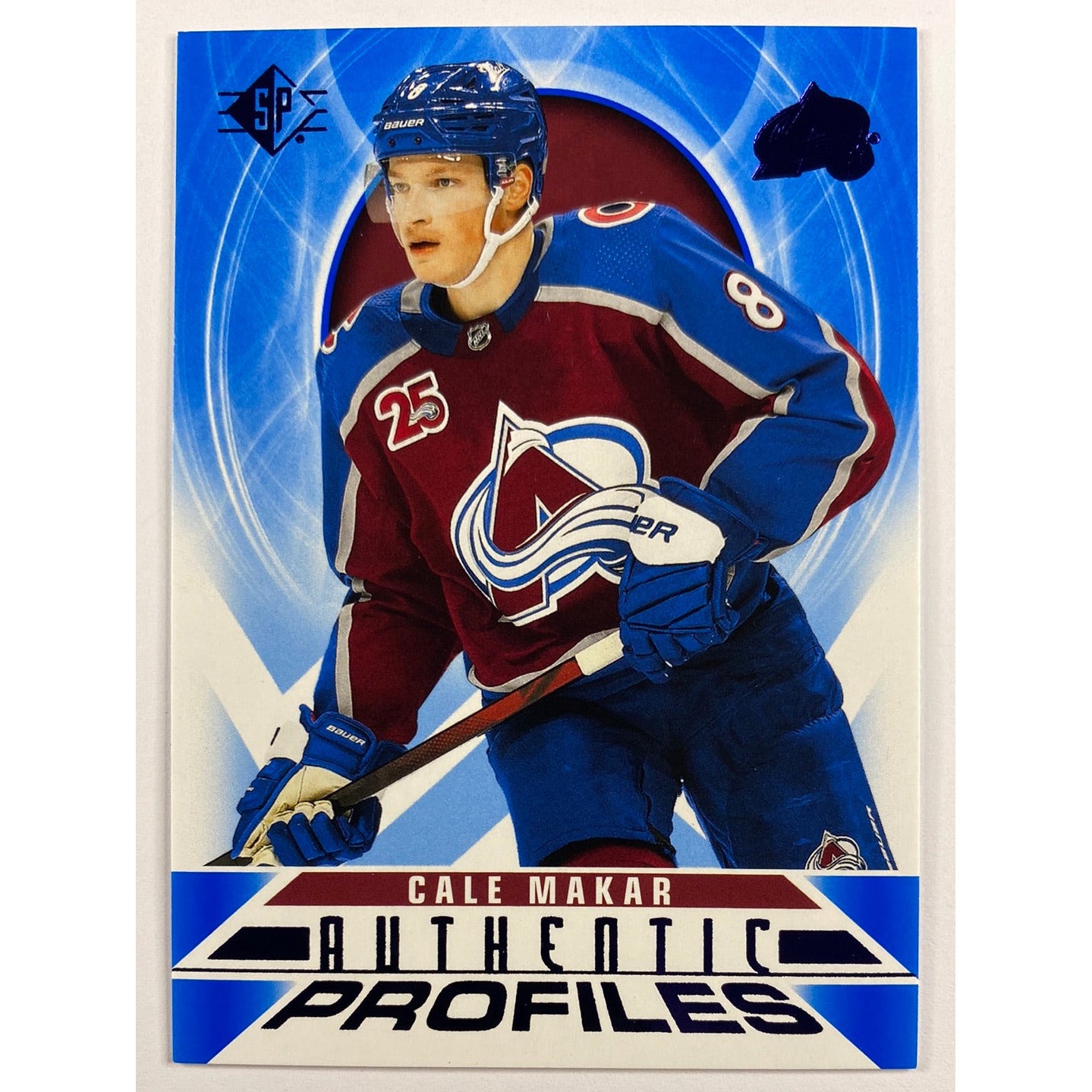 2020-21 SP Cale Makar Authentic Profiles Blue