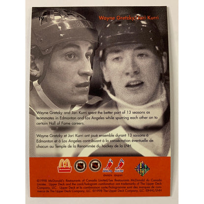 1997-98 McDonalds Jari Kurri Gretzky Teammates