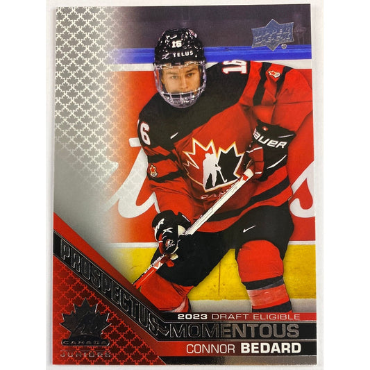 2022 Team Canada Juniors Connor Bedard Prospectus Momentous