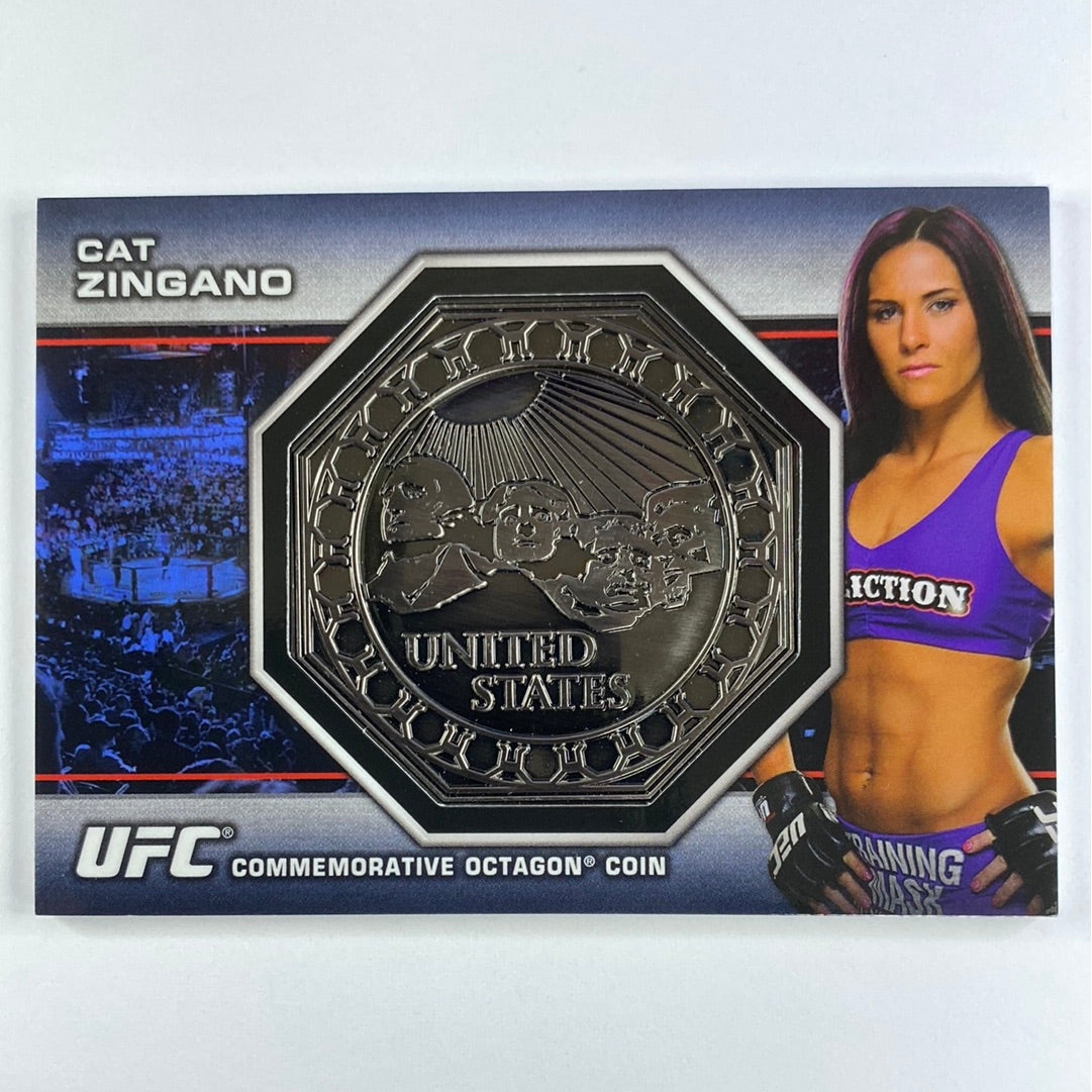 2013 Topps Bloodlines Cat Zingano Octagon Coin Card /108