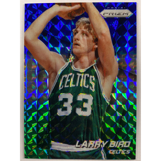 2014-15 Panini Prizm Larry Bird Green White Blue Mosaic Prizm SSP