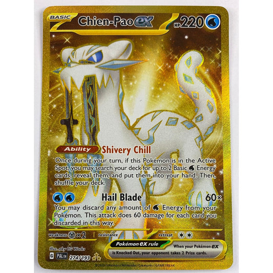 Chien-Pao EX Gold Secret Rare 274/193