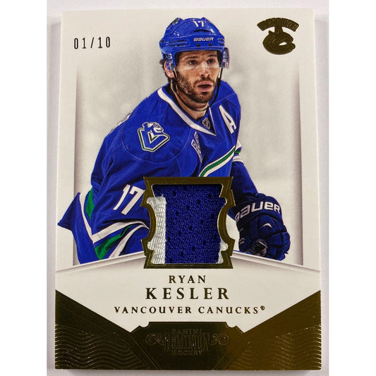 2013-14 Panini Dominion Ryan Kesler Authentic Material Gold 1/10