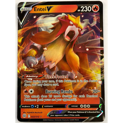 Entei V Full Art Ultra Rare 22/172