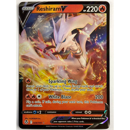 Reshiram V Full Art Ultra Rare 24/195