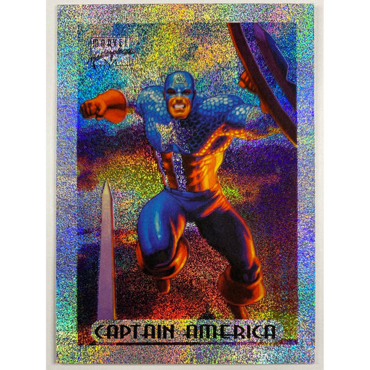 1994 Marvel Masterpieces Captain America Silver HoloFoil