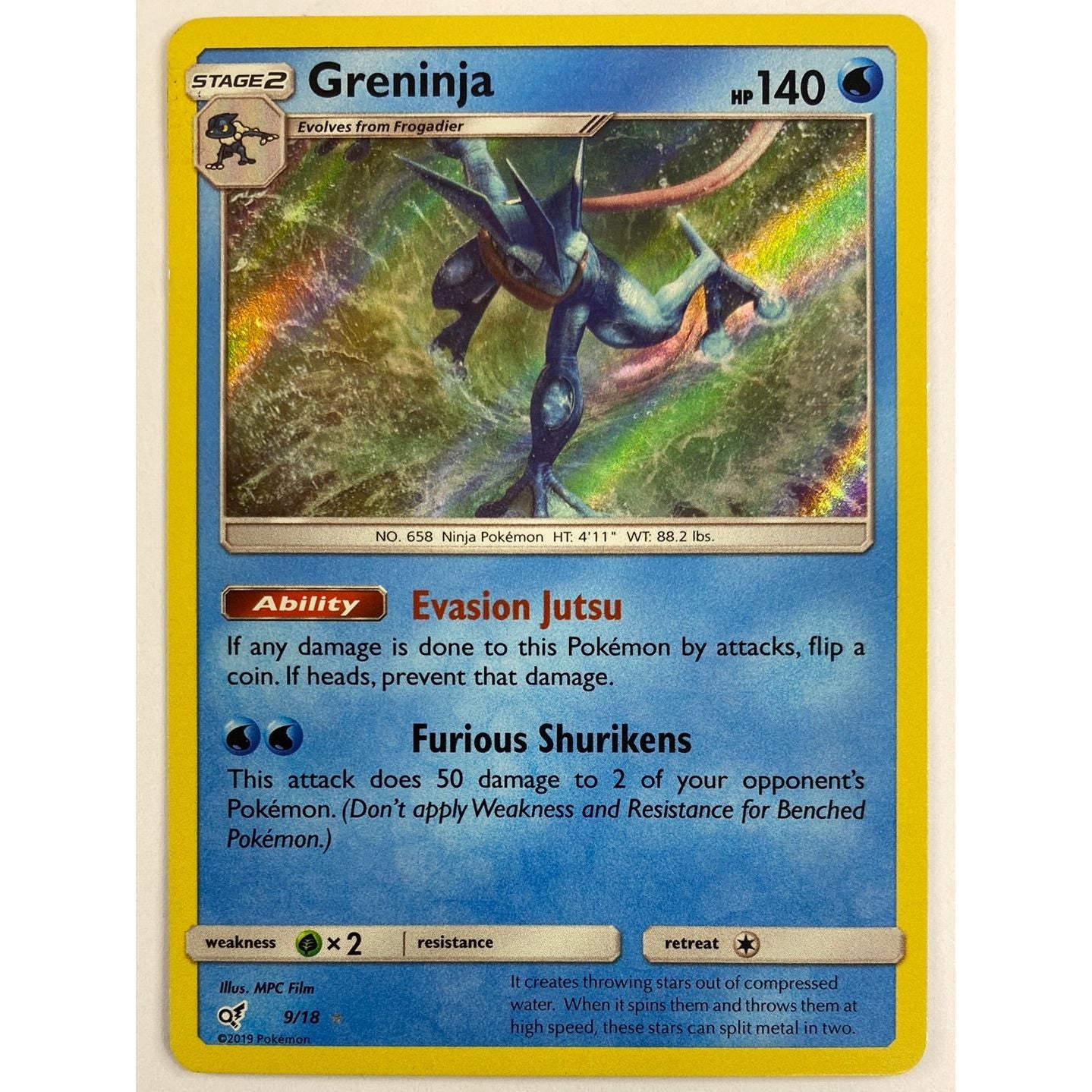 Greninja Holo Rare 9/18 | Local Legends Cards & Collectibles