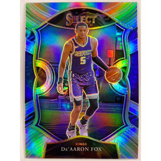 2020-21 Select De’Aaron Fox Silver Holo Prizm