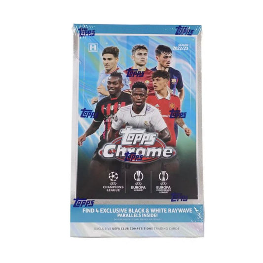 2022-23 Topps Chrome UEFA Club Competitions Soccer Hobby Lite Box