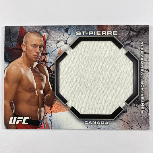 2013 Topps Bloodlines George St Pierre Fighter Worn Jumbo Relic /88
