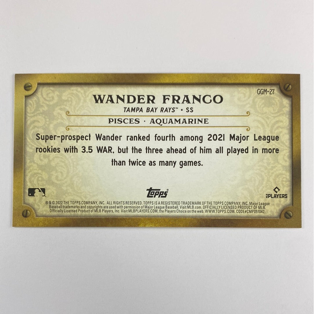 2022 Gypsy Queen Wander Franco GQ Gems RC