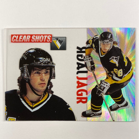 1995-96 Pinnacle Jaromir Jagr Clear Shots