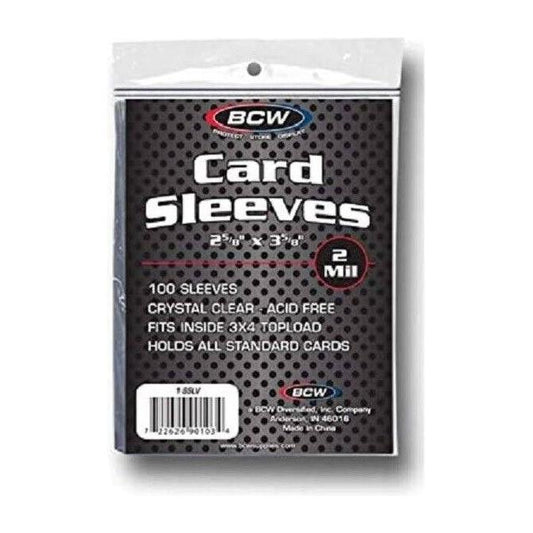 BCW 2mil Standard Card Soft Sleeves - 100ct