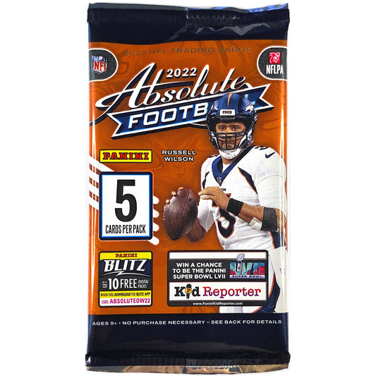 2022 Panini Absolute Memorabilia NFL Football 5/Card Pack