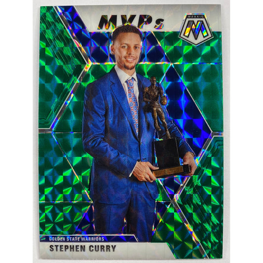 2019-20 Mosaic Stephen Curry MVP’s Green Mosaic Prizm