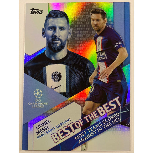 2023 Topps Champions League Lionel Messi Best of the Best