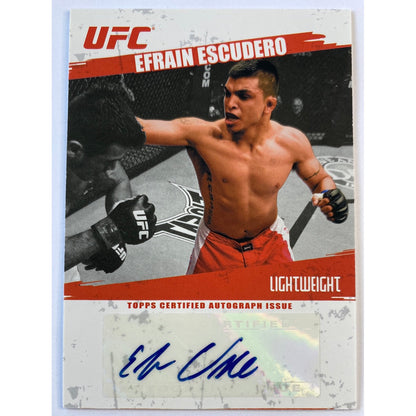 2009 Topps Efrain Escudero Certified Autograph