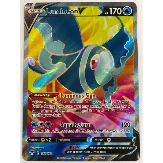 Lumineon V Full Art Ultra Rare 155/172