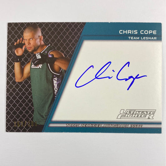 2011 Topps Ultimate Fighter Chris Cope “Team Lesnar” RC Auto