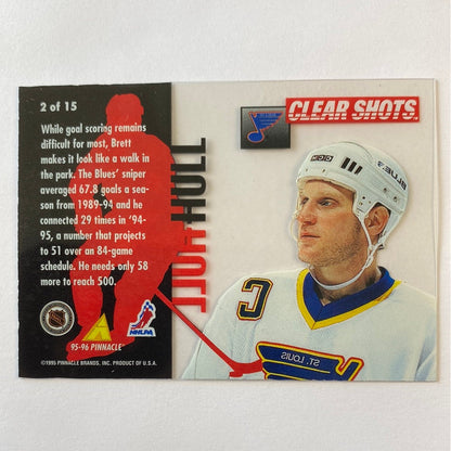 1996-97 Pinnacle Brett Hull Clear Shots