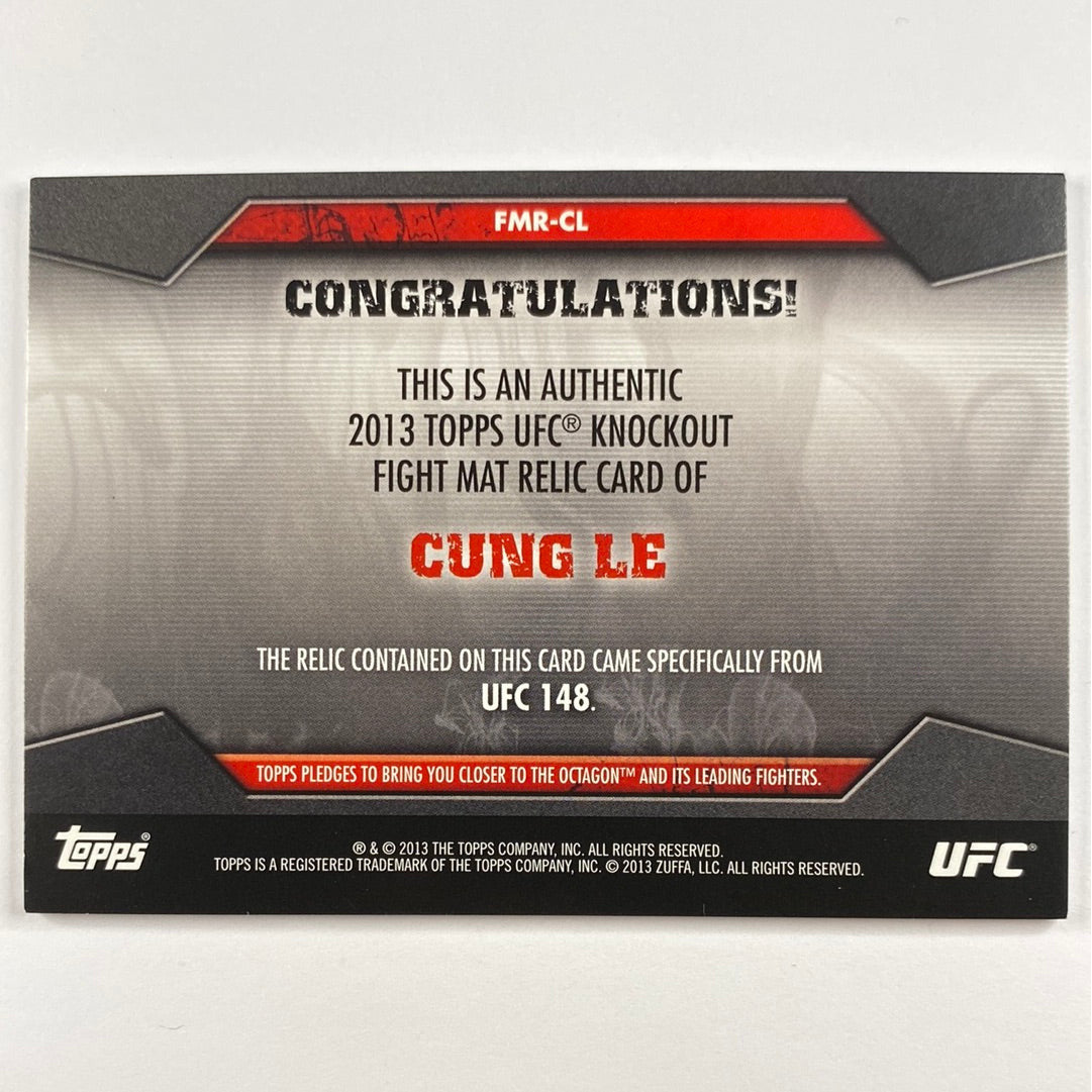 2013 Topps Knockout Cung Le Mat Relic /188