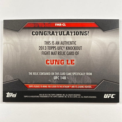 2013 Topps Knockout Cung Le Mat Relic /188