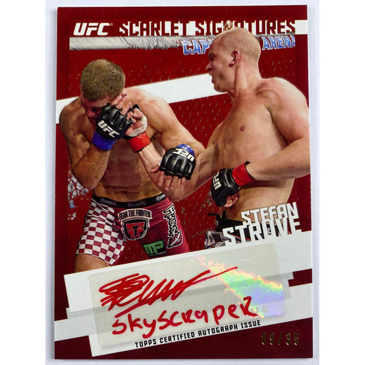 2015 Topps Knockout Stefan Struve Scarlet Signatures /35