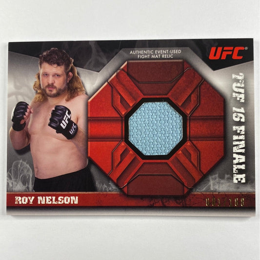 2013 Topps Knockout Roy “Big Country” Nelson TUF 16 Finale Mat Relic 001/188