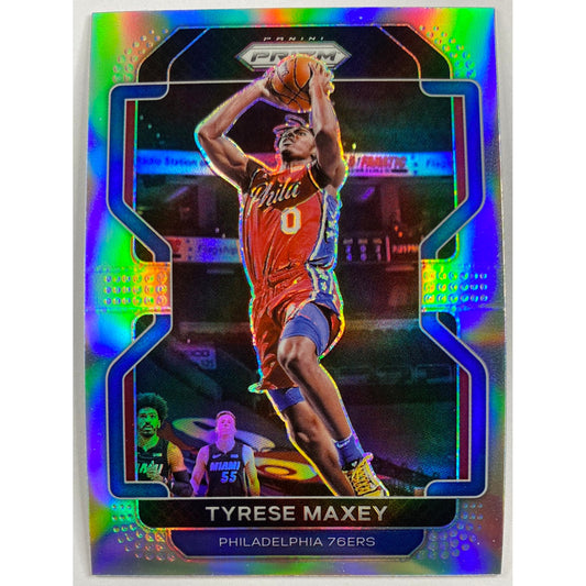 2021-22 Panini Prizm Tyrese Maxey Silver Holo Prizm