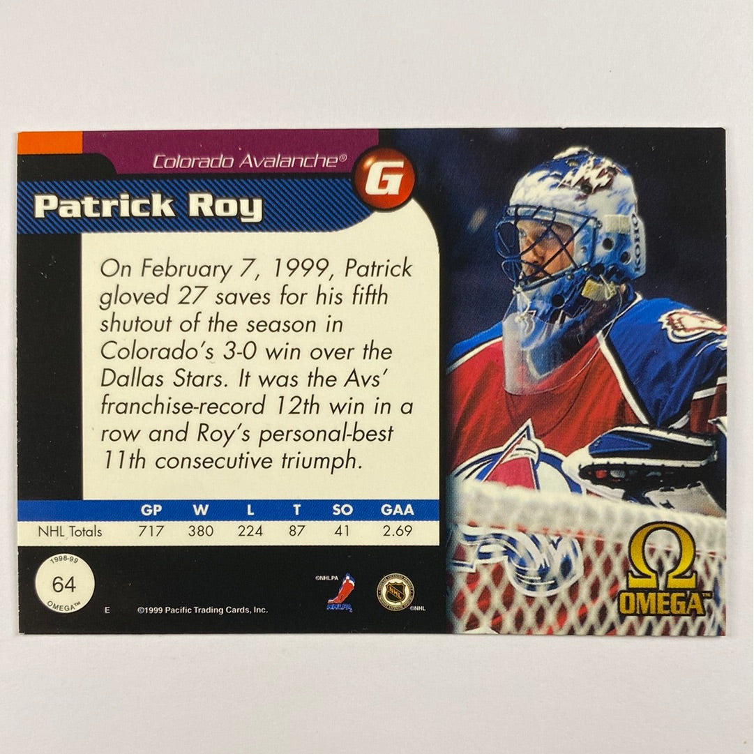 1999-00 Pacific Omega Patrick Roy