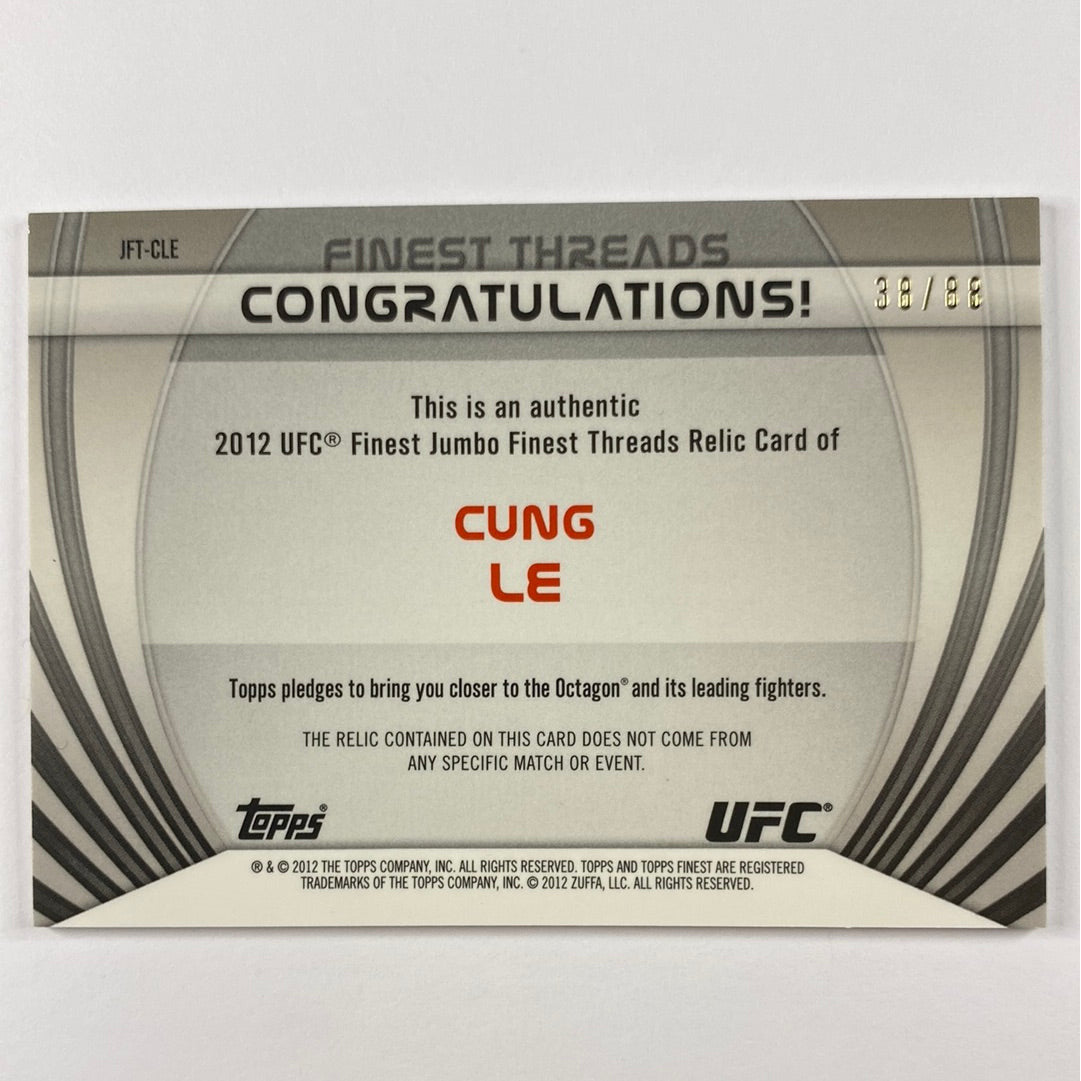 2012 Topps Finest Cung Le Jumbo Relic Refractor /88