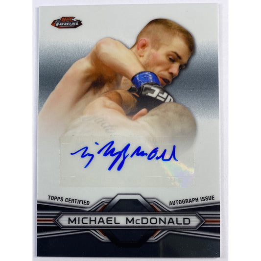 2013 Topps Finest Michael McDonald Finest Fighters Autograph