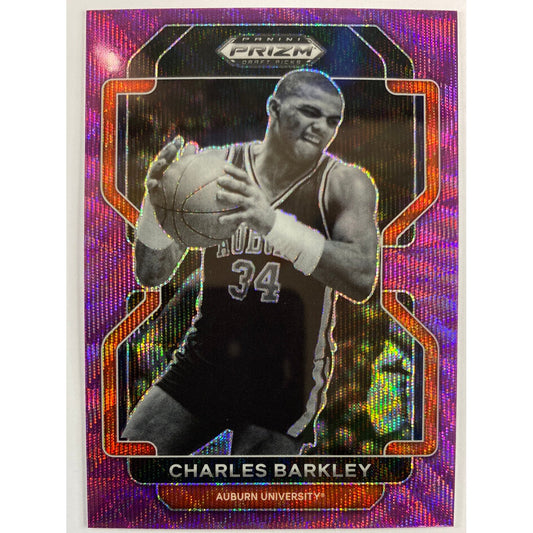 2022 Panini Prizm Draft Picks Charles Barkley Purple Wave Prizm