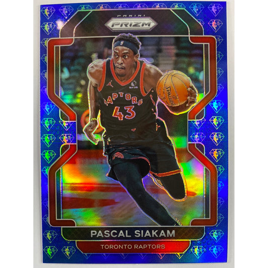 2021-22 Panini Prizm Pascal Siakam 75th Anniversary Blue Holo Prizm