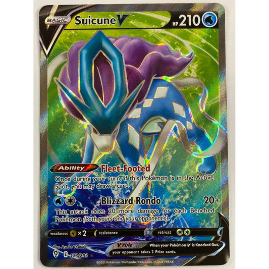 Suicune V Full Art Ultra Rare 173/203