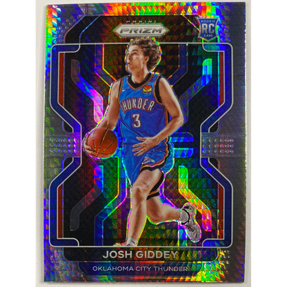 2021-22 Panini Prizm Josh Giddey Silver Hyper Prizm RC