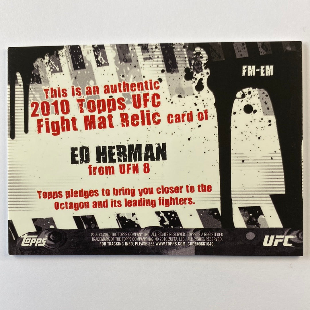 2010 Topps Ed Herman Mat Relic