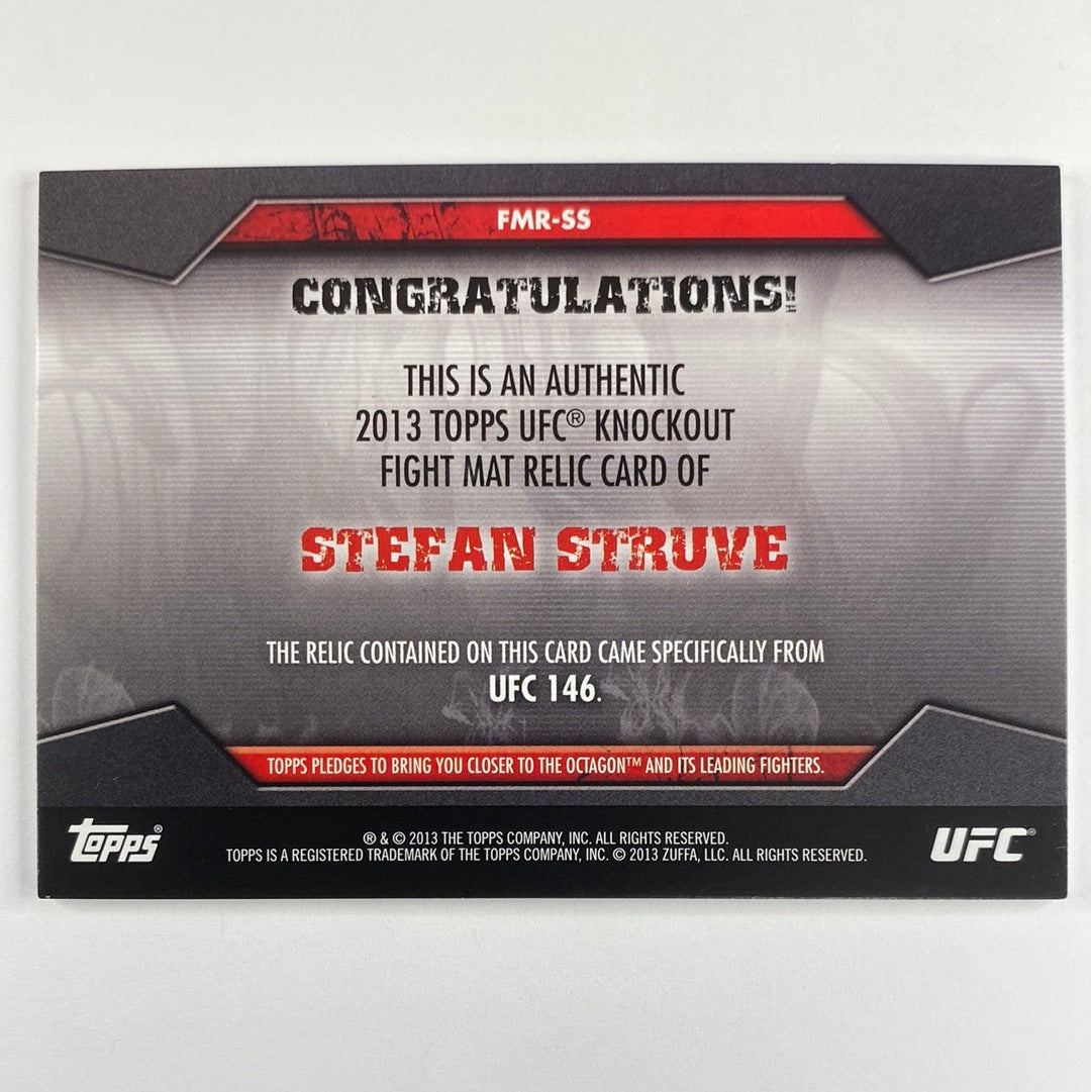2013 Topps Knockout Stefan Struve Mat Relic /88