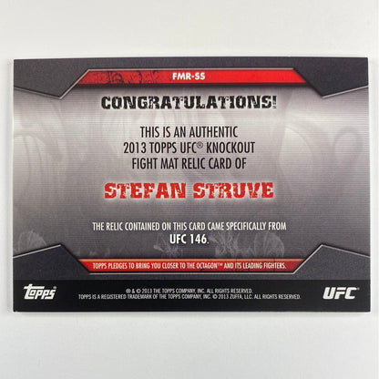 2013 Topps Knockout Stefan Struve Mat Relic /88
